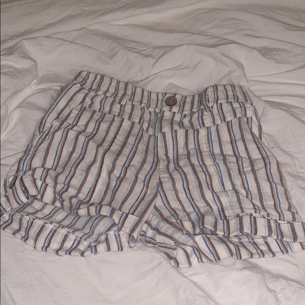 [YOUTH] Striped Linen Shorts